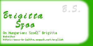 brigitta szoo business card